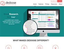 Tablet Screenshot of dedoose.com